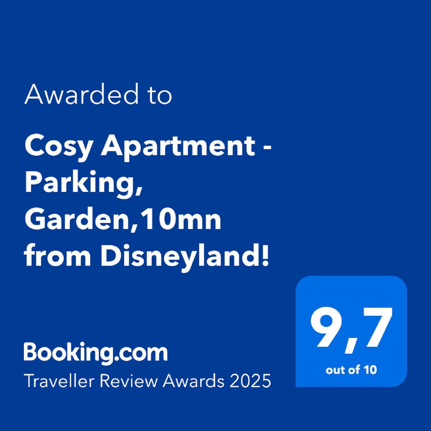 Cosy Apartment - Parking, Garden,10Mn From Disneyland! Montévrain Eksteriør billede